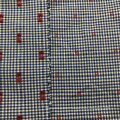 Whole sale 100% cotton yarn dyed swissdot check fabric for dress